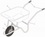 Altrad Belle Limex Standard 85 Wheelbarrow Spare Parts - Main Assembly
