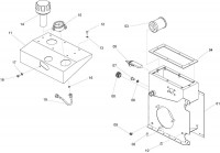 Altrad Belle Major 20-140X (PAN) Hydraulic Power Pack Spare Parts - Tank Assembly (Up To March 2009)