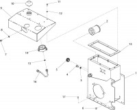 Altrad Belle Major 30-140 (PAN) Hydraulic Power Pack Spare Parts - Tank Assembly (Up To March 2009)