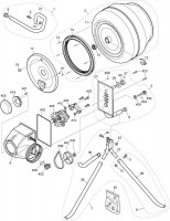 Altrad Belle Minimix 110 Tip-Up Mixer Spare Parts - Main Assembly