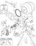 Altrad Belle Minimix 130 Tip-Up Mixer Spare Parts - Main Assembly Euro 1 (From May 2000)
