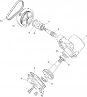 Altrad Belle Minimix 140/150 Tip-Up Mixer Spare Parts - Gearbox Assembly (Up To Jul 99)