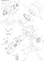 Altrad Belle Minimix 140 Tip-Up Mixer Spare Parts - Main Assembly