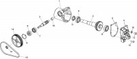 Altrad Belle Minimix 150 Tip-Up Mixer Spare Parts - Gearbox Assembly (From Oct 04)