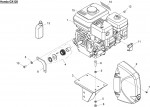Altrad Belle Minimix 150 Tip-Up Mixer Spare Parts - Honda GX120 & Loncin H135 Engines