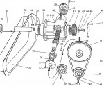 Altrad Belle Baromix Minor Tip-Up Mixer Spare Parts - Drive Assembly (Petrol - Obsolete)