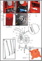 Altrad Belle Baromix Minor Tip-Up Mixer Spare Parts - Main Assembly (Electric - Obsolete)