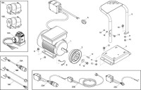 Altrad Belle PCLX 12/40E Compactor Plate Spare Parts - Motor & Drive Kit