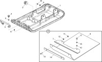 Altrad Belle PCLX 320-400 Compactor Plate Spare Parts - Cast Baseplate Assembly (PCLX 320 & 400)