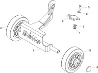 Altrad Belle PCLX 320-400 Compactor Plate Spare Parts - Transporter Attachment (From Serial No. 050570)