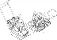 Altrad Belle PCX 16/45 & 16/50 Compactor Plate Spare Parts - Decals