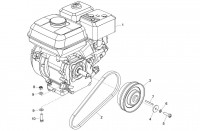 Altrad Belle PCX 60A Compactor Plate Spare Parts - Engine & Drive Kit