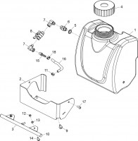 Altrad Belle PCX 60A Compactor Plate Spare Parts - Water Tank Assembly