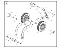 Altrad Belle PCX 60A Compactor Plate Spare Parts - Wheel Kit (From Serial No. 109001)