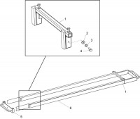 Altrad Belle Porto Screed Concrete Finishing Spare Parts - Extending Beams