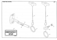 Altrad Belle Premier T Site Mixer Spare Parts - Engine Stop Assembly