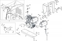 Altrad Belle Premier XT Site Mixer Spare Parts - Engine Assembly (Yanmar) (From 911050)
