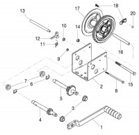 Altrad Belle Pro Screed Concrete Finishing Spare Parts - Winch Assembly