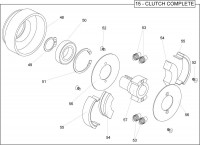 Altrad Belle Pro 600X Concrete Finishing Spare Parts - Clutch Assembly (Petrol)