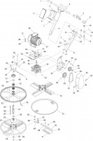 Altrad Belle Pro 600X Concrete Finishing Spare Parts - Main Assembly (Electric)