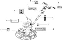 Altrad Belle PT Range Pro & Pro Tilt Trowel Spare Parts - Decals