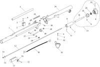 Altrad Belle PT Range Pro & Pro Tilt Trowel Spare Parts - Foldable Handle Assembly - Screw Pitch