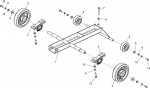 Altrad Belle Ranger 450 Floor Saws Spare Parts - Axle Assembly