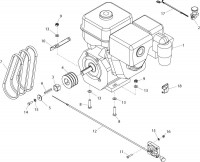 Altrad Belle Ranger 450 Floor Saws Spare Parts - Engine Assembly (Honda & Robin)