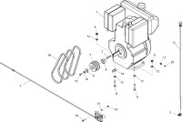 Altrad Belle Ranger 450 Floor Saws Spare Parts - Engine Assembly (Lombardini)