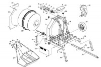 Altrad Belle RB800H Skip Fed Mixer Spare Parts - Chassis