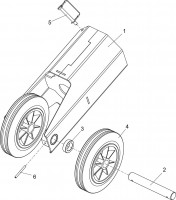 Altrad Belle Roller Striker Concrete Finishing Spare Parts - Skate Option