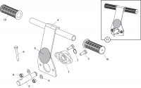 Altrad Belle Roller Striker Concrete Finishing Spare Parts - Tube Carry Handle