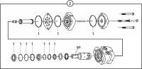 Altrad Belle Roller Striker Concrete Finishing Spare Parts - Hydraulic Motor - White