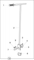 Altrad Belle Roller Striker Concrete Finishing Spare Parts - Pull Handle