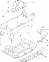 Altrad Belle RPC 35 Compactor Plate Spare Parts - Baseplate Assembly