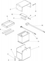 Altrad Belle RPC 35 Compactor Plate Spare Parts - Battery Holder