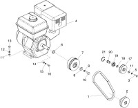 Altrad Belle RPC 35 Compactor Plate Spare Parts - Engine & Drive Kit (Honda)