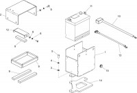 Altrad Belle RPC 45 Compactor Plate Spare Parts - Battery Holder