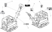 Altrad Belle RPC 45 Compactor Plate Spare Parts - Decals
