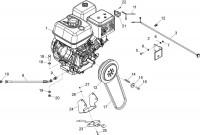 Altrad Belle RPC 60 Compactor Plate Spare Parts - Engine & Drive Kit - Honda