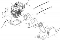 Altrad Belle RPX 59 Compactor Plate Spare Parts - Petrol Engine & Drive Kit