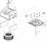 Altrad Belle RTX Trench Rammer Spare Parts - Air Cleaner Assembly