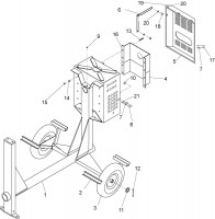 Altrad Belle Superior 300/350/400 Site Mixer Spare Parts - Frame Assembly