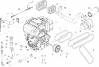 Altrad Belle TDX 650 A Compacting Roller Spare Parts - Yanmar L100N Engine Assembly