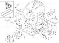 Altrad Belle TDX 650 A Compacting Roller Spare Parts - Bedplate Assembly