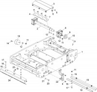 Altrad Belle TDX 650 A Compacting Roller Spare Parts - Chassis & Vibrator Assembly