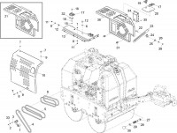 Altrad Belle TDX 650 Twin Drum Compacting Roller Spare Parts - Canopy Assembly