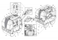 Altrad Belle TDX 650 Twin Drum Compacting Roller Spare Parts - Decals