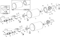 Altrad Belle TDX 650 Twin Drum Compacting Roller Spare Parts - Drum Assembly