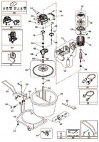 Altrad Belle Tubmix 50 Paddle Mixer Spare Parts - Main Assembly